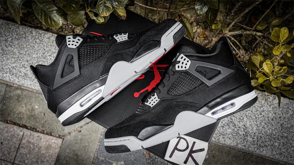 PK GOD Jordan 4 Retro SE Black Canvas RETAIL MATERIALS READY TO SHIP